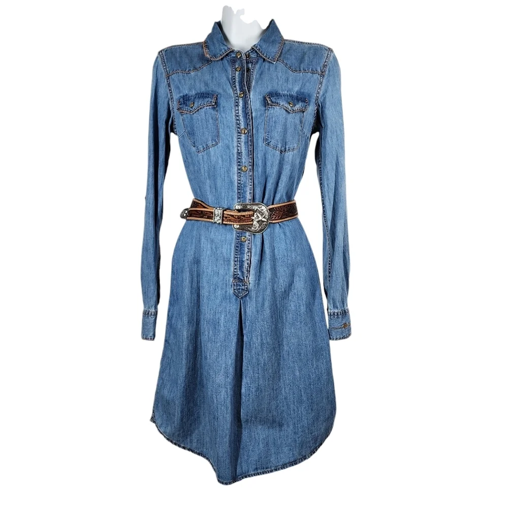 JUSTIN LEATHER TOOLED WESTERN BELT